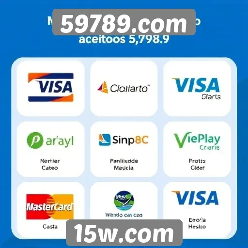 Métodos de pagamento aceitos no site 59789.com